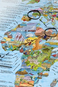 Awesome Maps-Bucketlist Map Rewritable Wereldkaart