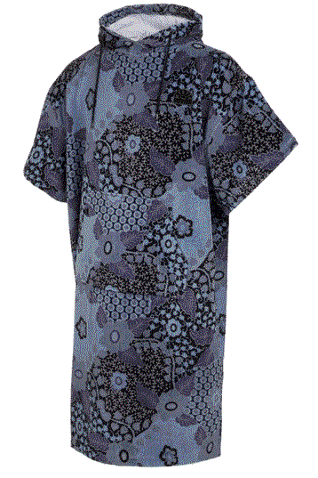 Mystic-Poncho Velours AOP